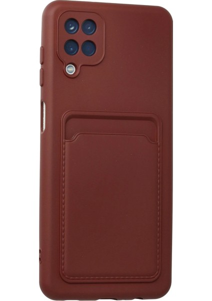 Samsung Galaxy A12 Kılıf Kelvin Kartvizitli Silikon - Bordo Arbkd fiyatları