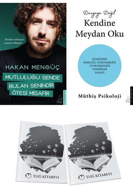Mutluluğu Sende Bulan Senindir, Ötesi Misafir ve Dünyaya Değil Kendine Meydan Oku + Hediyeli