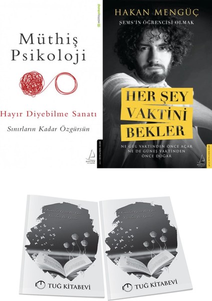 Müthiş Psikoloji Hayır Diyebilme Sanatı ve Her Şey Vaktini Bekler + Hediyeli