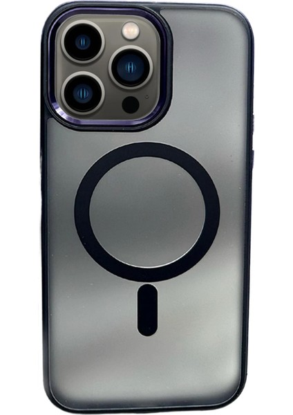 Iphone 14 Pro Max Solid Magsafe Kapak - Derin Mor Svlrs