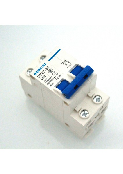 Snsual DZ47-63 C63 2p 63A Minyatür Otomatik Sigorta Mcb Devre Kesici 400V