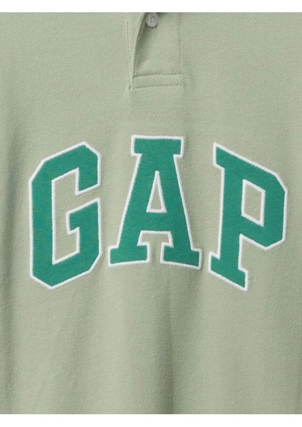 Erkek Çocuk Gap Logo Polo Yaka Yeşil Tişört 708502000 modelleri