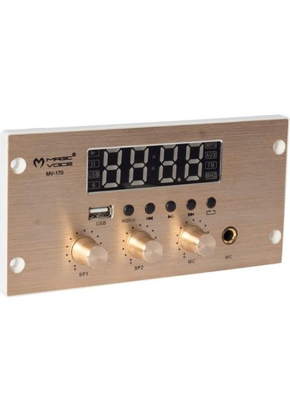 MV-170 Usb-Bt-Mic. Girişli 4X25W Müzik Kontrol Cihazı fiyatları