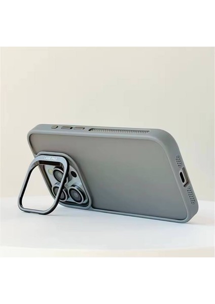 Apple Iphone 14 Uyumlu Mat Serisi Standlı Kapak Magsafe Kılıf +Lens Koruma . indirimleri