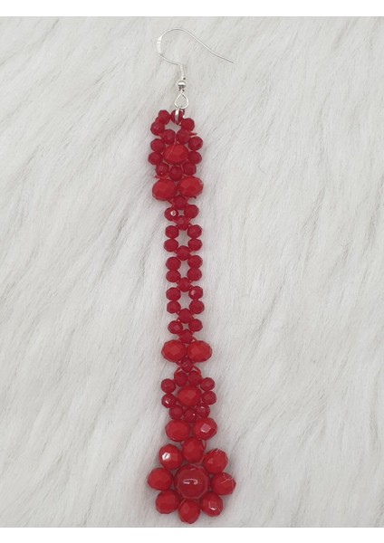 - 1ADET Gümüş Abiye Küpe Salantılı Abiye Küpe Sallantılı Küpe