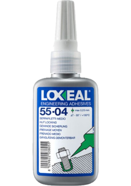 55-04 Somun Civata Için Orta Mukavemetli Anaerobik Yapıştırıcı (50ML)