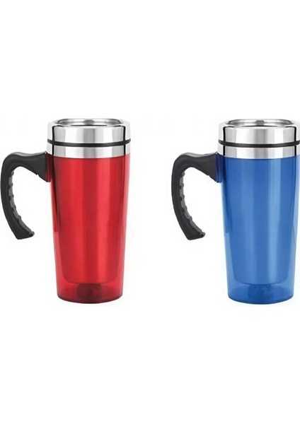 500 ml Sızdırmaz Kırmızı Çelik Termos – Gün Boyu Sıcak/soğuk Koruma