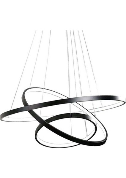 Ø65-50-35CM 3000K Antrasit Renk 4000K Işık, Kumandalı LED Lamba,sarkıt Avize,modern Aydınlatma,dekoratif Işık fırsatları