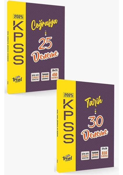 Kpss Lisans - Ön Lisans - Ortaöğretim Tarih 30 Lu ve Coğrafya 25 Li Çözümlü Ikili Deneme Seti
