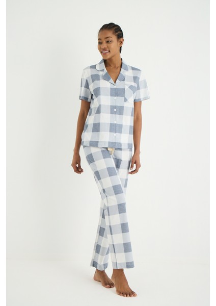 Cameron Örme Kısa Kol Gömlek Pantolon Set fiyatları