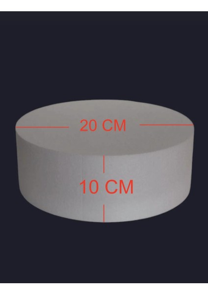 Strafor Maket Pasta Köpüğü 15CM Çap 10CM Yükseklik fırsatları