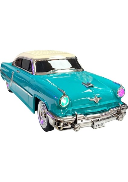 WS-1957 Araba Görünümlü Taşınabilir Şarjlı Bluetooth Hoparlör - Turkuaz fiyatları