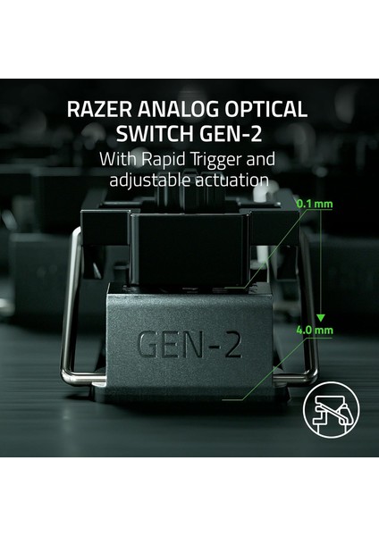 Huntsman V3 Pro Tenkeyless - Tkl Analog Optik Espor Pc Klavyesi - Razer Snap Tap & Hızlı Ateş (Hızlı Basınçlandırma, 2 Özel Tuşlu Çok Işlevli Tekerlek) Qwerty Abd Düzeni | Beyaz