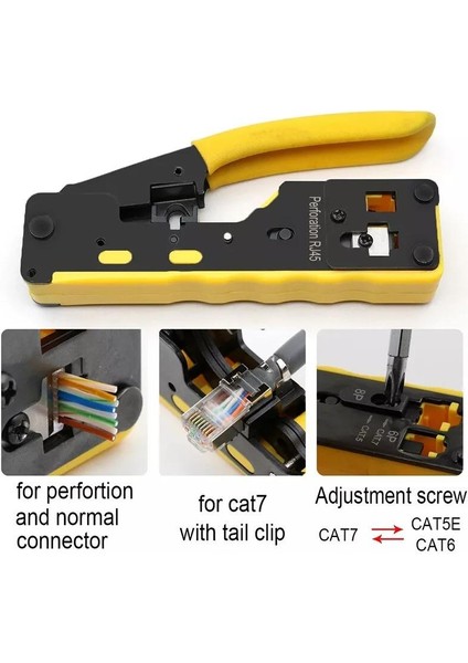 RC-812 Cat5/cat6/cat7 EZ-RJ45-RJ11 Konnektör Sıkma Pensesi modelleri