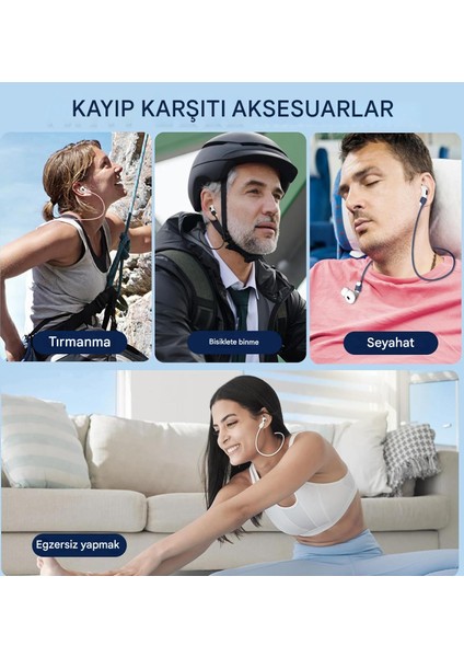 Vendas Airpods 1. 2. 3. Nesil ve Airpods Pro / Pro 2 Uyumlu Mıknatıslı Silikon Kulaklık Boyun Askısı indirimleri
