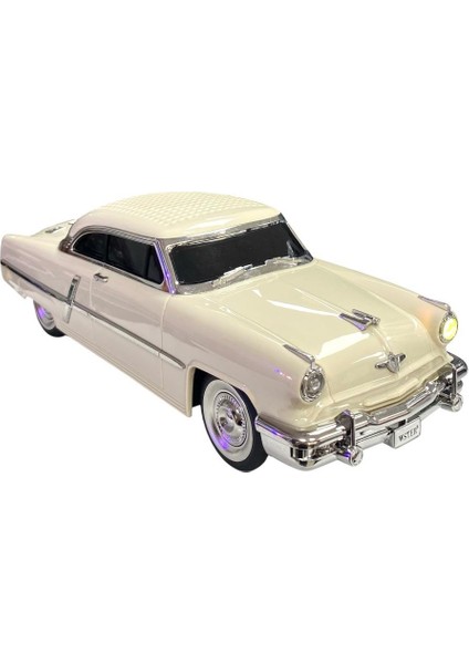 WS-1957 Araba Görünümlü Taşınabilir Şarjlı Bluetooth Hoparlör - Bej fiyatları