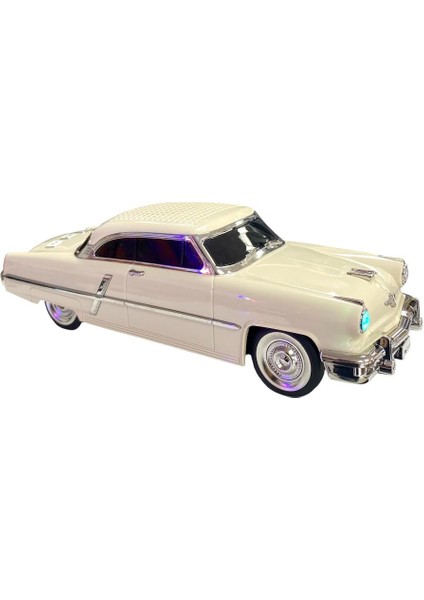 WS-1957 Araba Görünümlü Taşınabilir Şarjlı Bluetooth Hoparlör - Bej modelleri
