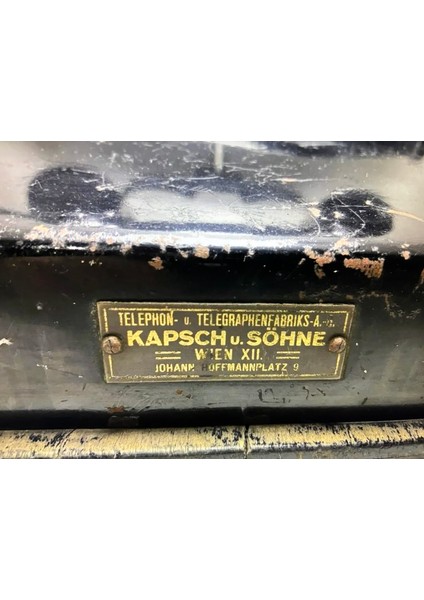 Kapsch U Söhne Wien Xıı Avusturya 1900 Ler Başı Masaüstü Telefon