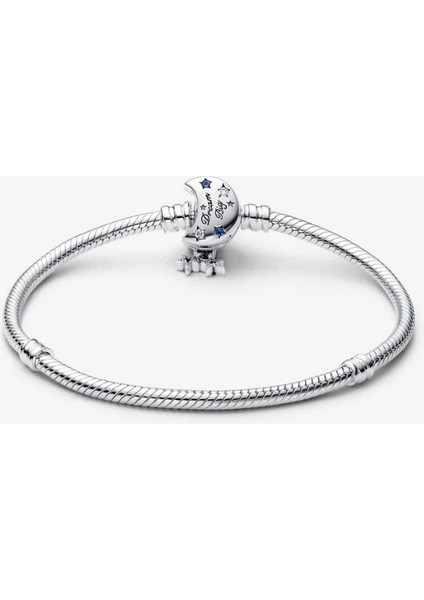 Işıltılı Ay Klipsli Gümüş Bileklik Charm Taşıyıcı fiyatları