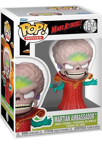 Toys Funko Pop Movies: Mars Attacks - Martian Ambassador Figür