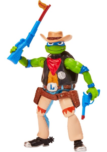Ninja Kaplumbağalar Aksiyon Figürler Cowboy Leo