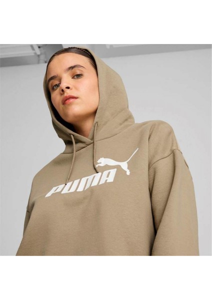 Ess Cropped Logo Hoodie Oak Branch Kadın Spor Sweatshirt - 586869 67 modelleri