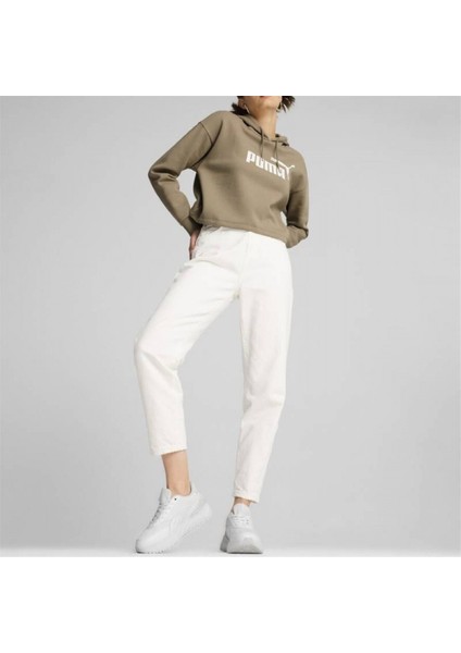 Ess Cropped Logo Hoodie Oak Branch Kadın Spor Sweatshirt - 586869 67 fırsatları