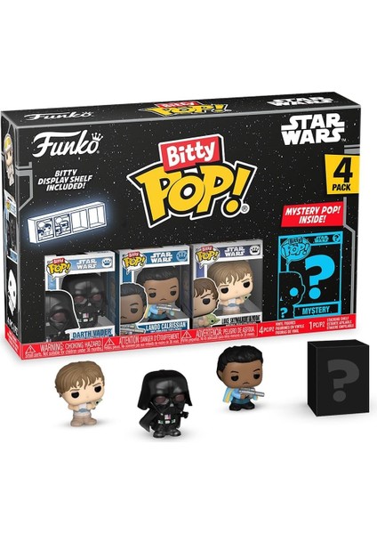 Toys Funko Bitty Pop : Darth Vader 4'lü Paket Figür