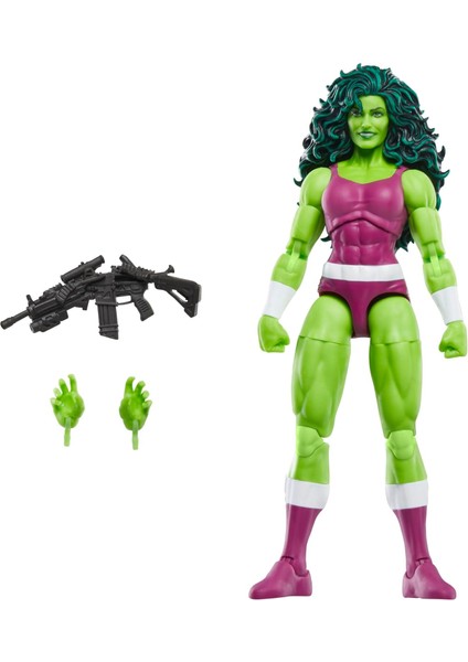 Efsaneler Serisi She-Hulk, Iron Man Comics Koleksiyon 15 cm Aksiyon Figürü, Retro-Inspired Blister Kart