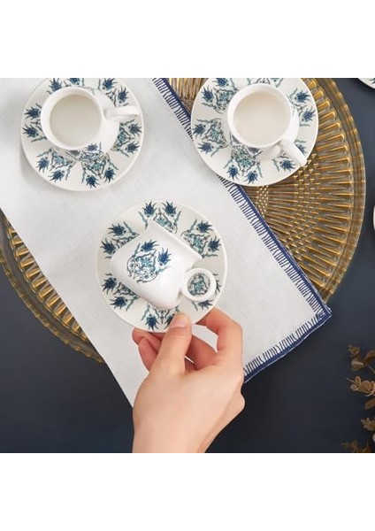 Bursa 6 Kişilik Kahve Fincanı Takımı, 90 ml fiyatları