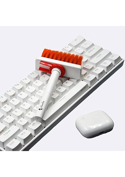 Yumuşak Klavye Fırçası, Kulaklık Temizleyici 5'i 1 Arada Çok Işlevli Elektronik Cihaz Temizleme Seti modelleri