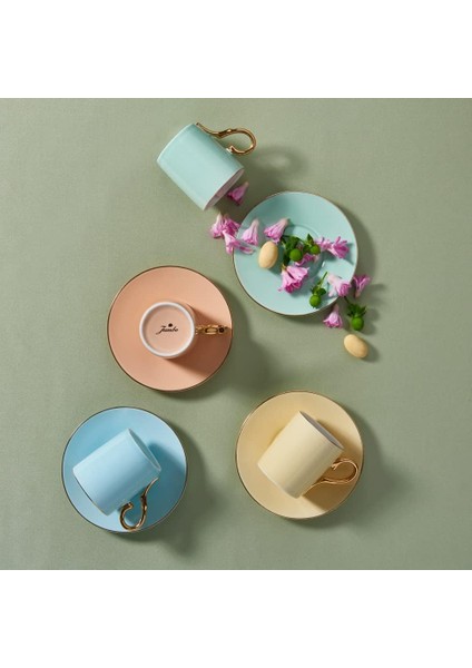 Soft Mix 4'lü Kahve Fincan Takımı