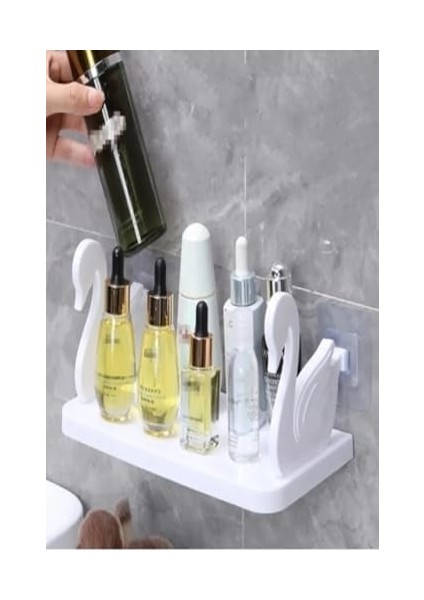 Kuğu Tasarımlı Kendinden Yapışkanlı Pratik Raf 1 Adet fiyatları