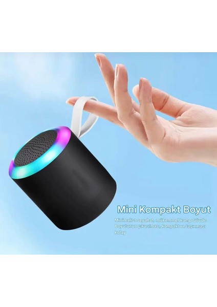 SH-313 Işıklı Taşınabilir Şarjlı Bluetooth Hoparlör - Siyah fiyatları