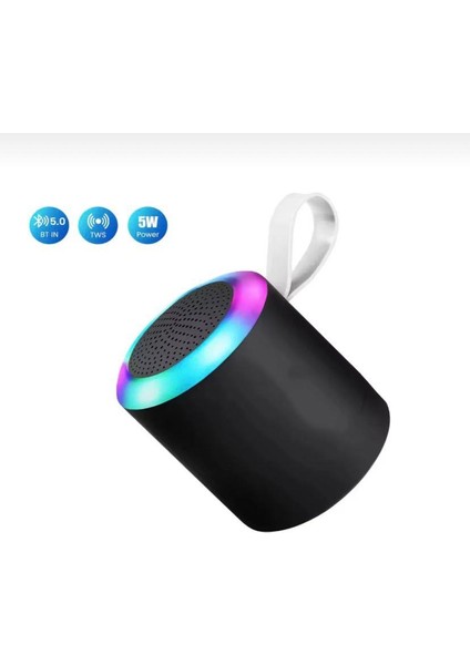 SH-313 Işıklı Taşınabilir Şarjlı Bluetooth Hoparlör - Siyah modelleri