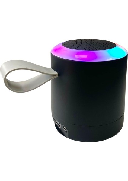 SH-313 Işıklı Taşınabilir Şarjlı Bluetooth Hoparlör - Siyah indirimleri