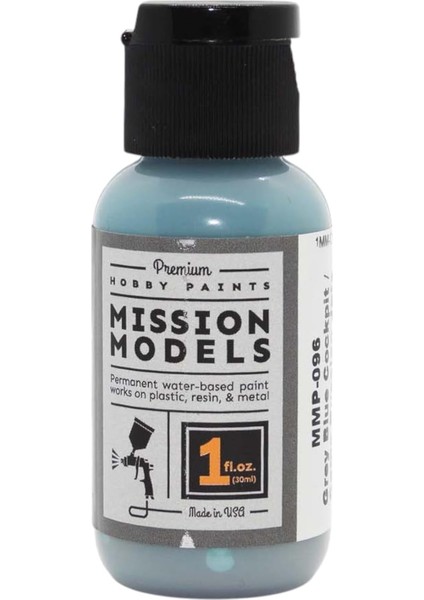 Models Gri Mavi Kokpit Modern Rus Jetleri MIOMMP096 Plastik Boya Akrilik
