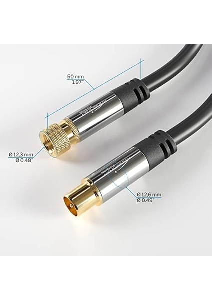 - Sat/tv Kablosu - 2m (75 Ohm, F-Fiş > Koaksiyel Fiş, Tv, Hdtv, Radyo, Dvb-T2, Dvb-C, Dvb-S, Dvb-S2 Için Uygun Koaksiyel Kablo) fiyatları