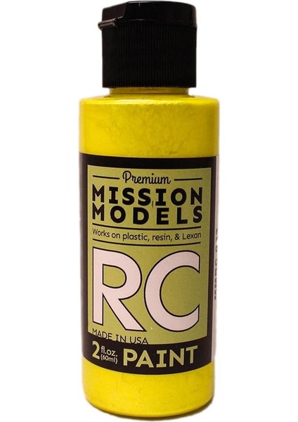 Models MMRC-033 Su Bazlı Rc Boya, 2 Oz Şişe, Yanardöner Sarı