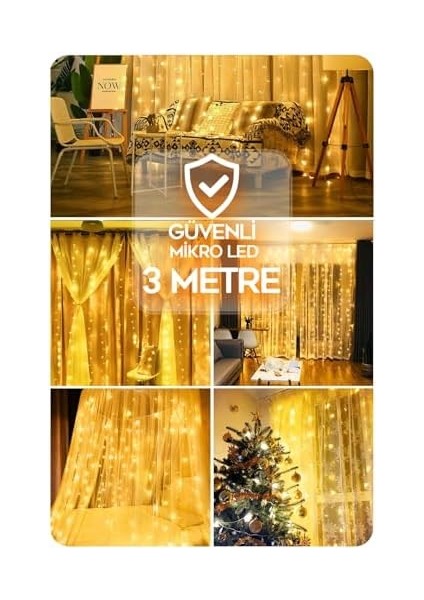 Perde LED 3x3 Kumandalı Anımasyonlu modelleri