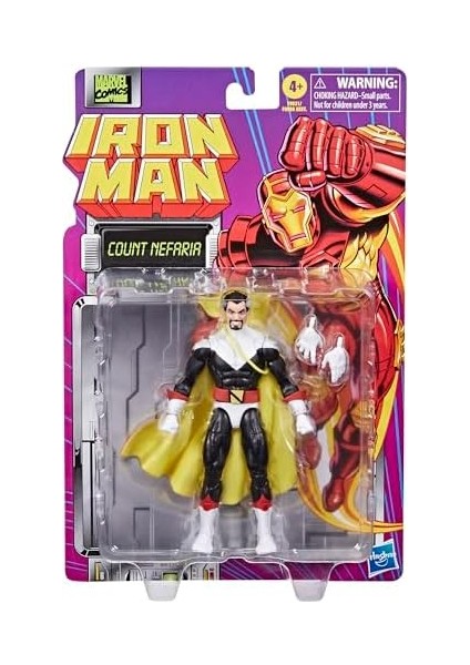 Efsaneler Serisi Count Nefaria, Iron Man Comics Koleksiyon 15,5 cm Aksiyon Figürü, Retro-Inspired Blister Kart modelleri