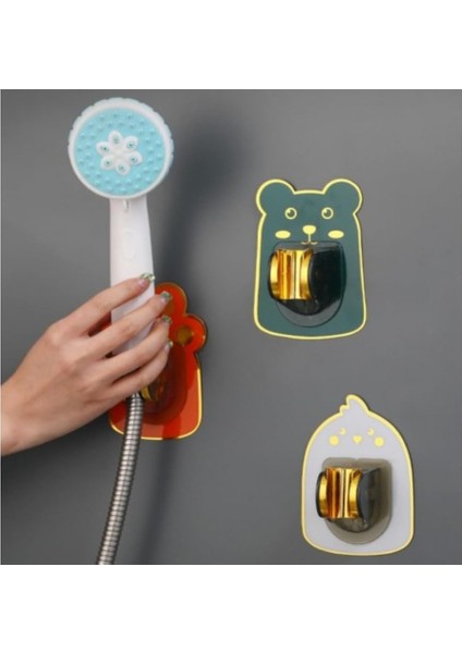 Yapışkanlı Hayvan Figürlü Hareketli Duş Başlığı Tutucu 1 Adet fiyatları