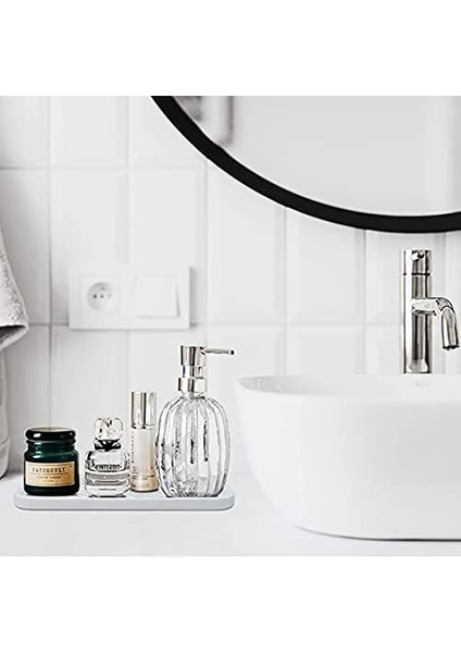 Home Silikon Sabunluk Yağdanlık Altlığı Organizer, Çok Amaçlı Sunumluk,sıvı Sabun Standı 26X10 cm modelleri