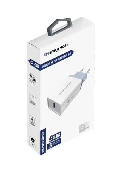 Q-30 3.0A USB Çıkışlı Hızlı Ev Şarj Başlığı fiyatları