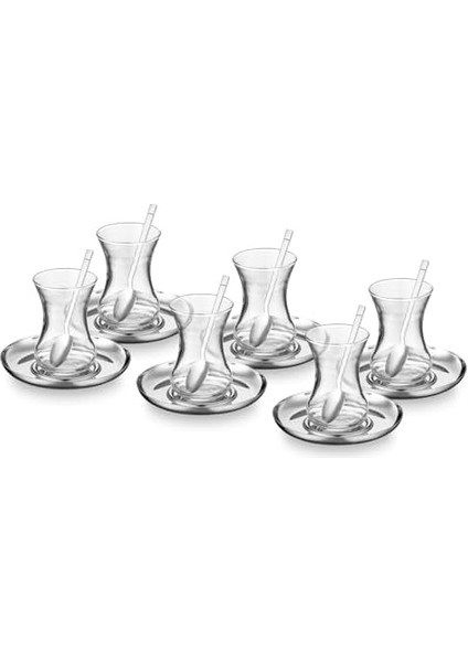 Mia 18 Parça 6 Kişilik Çelik Çay Seti modelleri