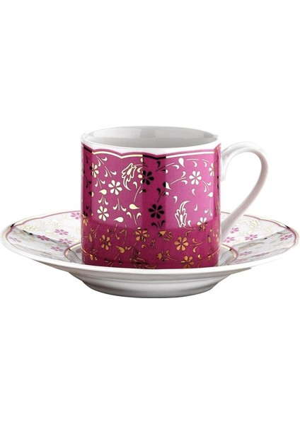 Porselen 4142 Rüya 12 Parça 6 Kişilik Kahve Fincan Takımı
