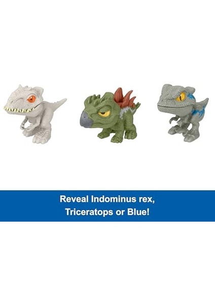 Jurassic World Crushivores Serisi Sürpriz Aksesuarlı Figürler Sürpriz Paket S1 modelleri