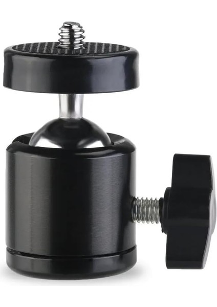 Fotoğraf ve Kamera 360 Mafsal 1/4", 1/4" Kameralar ve Fotoğraf Makineleri Için Vida Adaptörü ile Video Kameralar Akıllı Telefon Mikrofonu Gopro LED Video Işığı Video Monitör Tripod Monopod