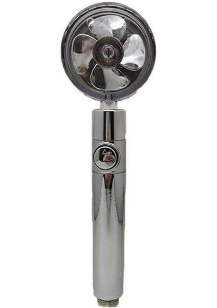 Turbo Stoplu Tasarruflu Masaj Etkili Silver El Duşu, Metal