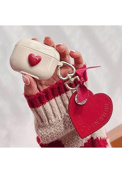 Airpods 4.nesil/anc Kılıf Süslü Kalp Desenli Kırmızı [airpods 4 ile Uyumlu Kılıf - Kırmızı] modelleri